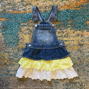 2T denim overall dress